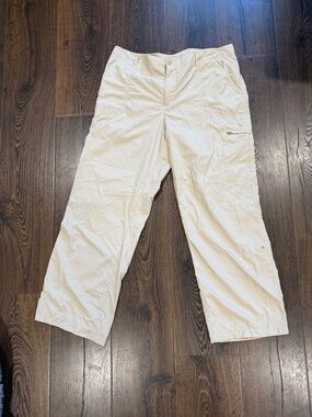Columbia Women's Cream Lightweight Track Pants with Zip Pocket